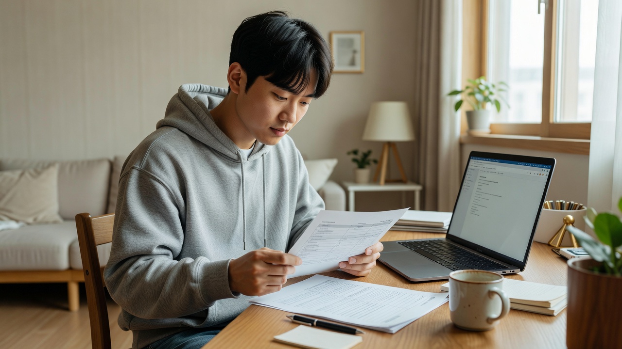 인터넷 방송인 논란 대처 체크리스트를 확인하는 모습